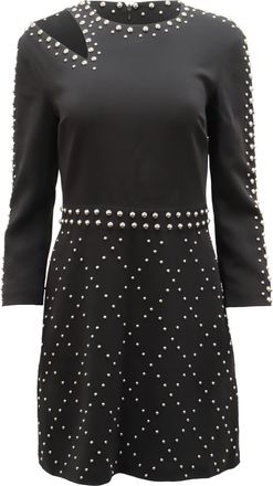 A.L.C. ALC Taraji Studded Cutout Dress in Black Viscose