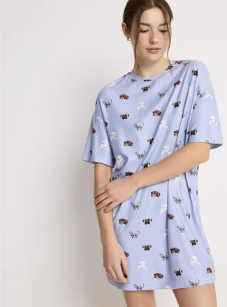 Twik Womens Adorable pattern ultra-soft sleep Tee Shirt