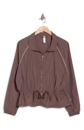 Zella Breakaway Crinkled Jacket in Grey Plum at Nordstrom Rack, Size X-Large