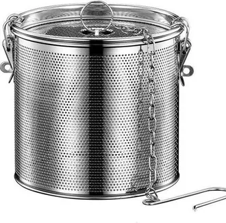 OEM Filtro De Acero Inoxidable, Cesta Coladora De Acero Inoxidable Plateado, Infusor De Hierbas Reutilizable, F&aacute;cil De Limpiar, Plateado