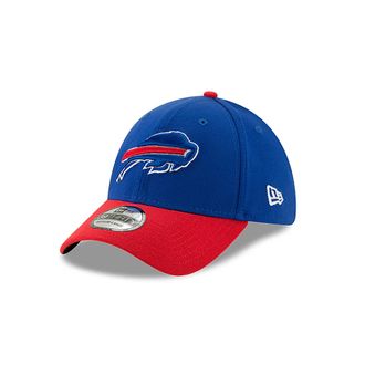 New Era Unisex-Adult 39THIRTY NFL Team Classic 2-Tone Primary Logo Stretch Fit Flex Football Cap Hat, Buffalo Bills, Large-X-Large