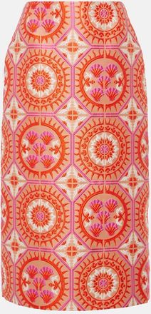 La DoubleJ Printed midi skirt