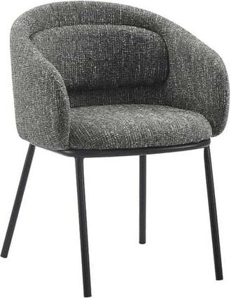 Global Interiors Design Stuhl Florenzo mit Armlehnen, Grau