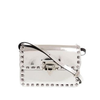 Valentino Pre-owned Valentino Small Mirror Calfskin Rockstud23 Shoulder Bag Ladies VNSF437UCWDDAKUF