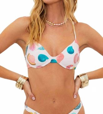 Beach Riot Carrie Underwire Bra Top In Coastal Jewel