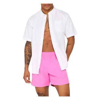 HUGO BOSS Badmode, Heren, Roze, XL, Polyester, Dolphin Zwemshorts