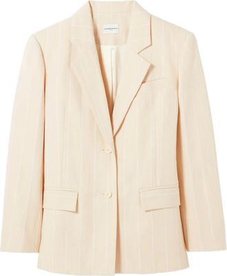 Claudie Pierlot Blazer met krijtstreep - Beige
