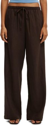 Cotton On Womens Haven Wide Leg Pant in Dark Oak at Nordstrom, Size 10