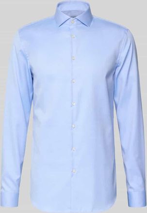 Jake*s Slim Fit Businesshemd mit extra langem Arm in Hellblau, Größe 41/42