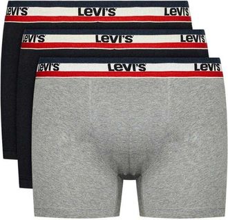 Levi's Heren Boxershort (Pakket van 3) (Zwart/Grijs)