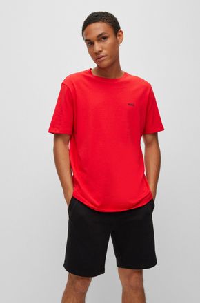 HUGO BOSS T-Shirt HUGO Dero, Herren, Gr. XXL, open pink693, Single Jersey, Obermaterial: 100% Baumwolle, unifarben, regular fit normal, Rundhals, abgesteppte Ka