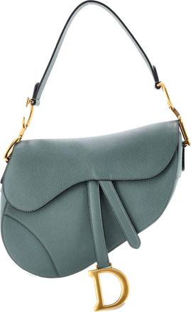 Dior Saddle Handbag Leather Medium shoulder bag - Groen