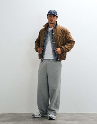 Asos giacca bomber oversize marrone