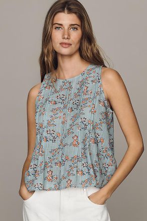 Pilcro 100% Cotton Pintuck Tank Top