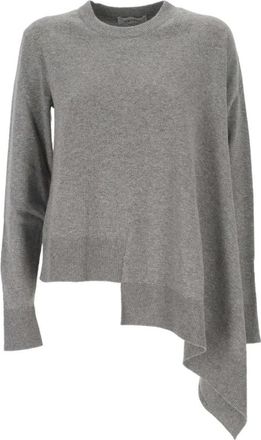 Alexander McQueen Grijze Zijde Nylon Sweater - Dames - Cashmere truien - Grijs - S - Nylon - Truien & Vesten