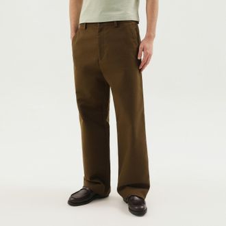 1989 STUDIO Olive Green Straight Leg Cotton Pants