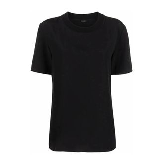 Joseph Zijden Cr&ecirc;pe Blouse - Dames - T-shirts - Zwart - M - Tops