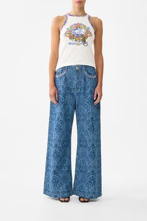 Camilla Jersey Tank Top in Espa&ntilde;a Nirvana at Nordstrom, Size X-Small Au