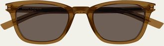 Saint Laurent Slim Square Acetate Sunglasses