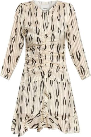 Isabel Marant Octavia Gathered Printed Dress