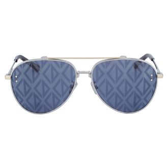 Dior CD DIAMOND A1U Blue Logo Pilot Mens Sunglasses DM40090U 16V 59