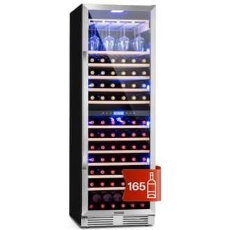 Klarstein Klarstein Vinovilla Grande 165 Frigor&iacute;fico Para Vino Empotrable 425l 165fl. Puerta De Cristal En 3 Colores