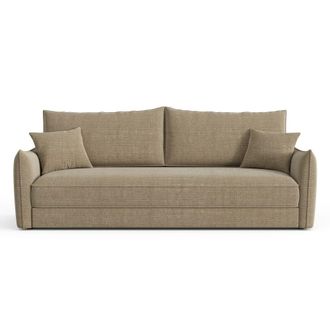 Sia Home Sof&aacute; cama de tejido tramado topo