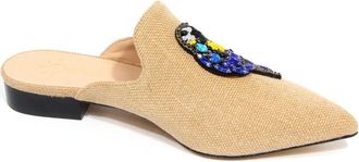 My Chalom Italiaanse Stijl Schoenen Mogrein Collectie - Dames - Slip ons - Beige - 36 EU - Schoenen