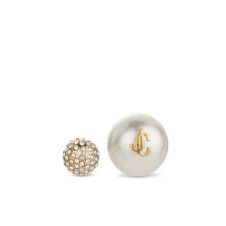 Jimmy Choo London Auri Studs - Dames - Oorbellen - Wit - ONE Size - Accessoires