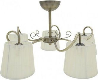 Fabrilamp Lámpara Cuzco 5xE14 cuero