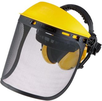 Oregon Scientific Oregon Sistema di Sicurezza Con Cuffie Antirumore e Visiera in Rete dAcciaio Regolabile Fissate ad una Protezione per la Testa, Adatte a Giardinieri