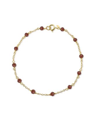 Jewelmak 14K Garnet Bracelet