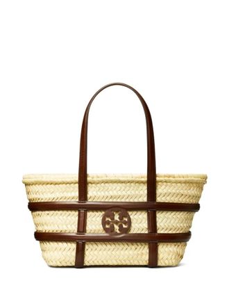 Tory Burch Natural Small Ella Straw Basket Tote
