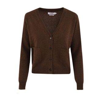 Notshy Cashmere Knitwear, female, Brown, Size: L Ava Cashmere Cardigan