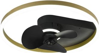 Trio Reality Borgholm Borgholm Ventilador De Techo Moderno Negro Mate 2700-6500k Mando A Distancia