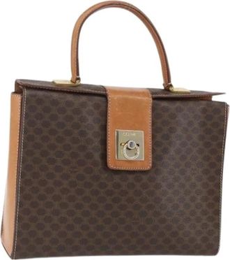 Celine Pre-owned Vintage Handtas - Dames - Vintage Handtas - Bruin - ONE Size - Leer - Vintage