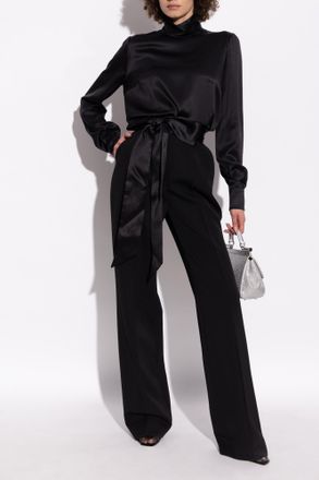 Dolce & Gabbana Wool Trousers, Womens, Black