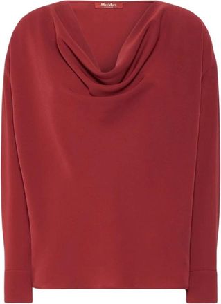 Max Mara Ottimo Blouse - Dames - Blouses - Rood - M - Overhemden