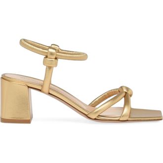 Gianvito Rossi Juno 55 Sandals in Metallic Gold at Nordstrom, Size 37.5