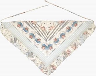 Anna Sui Womens Bandana Heritage Scarf In Sky Blue