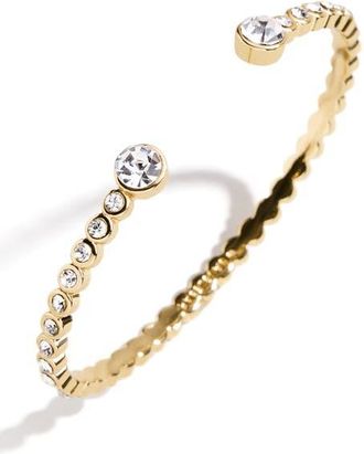 BaubleBar Scarlett Crystal Cuff in Clear at Nordstrom