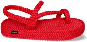 Bohonomad Bohonomad, Schoenen, Dames, Rood, 41 EU, Polyester, Hawaii Platform Sandal