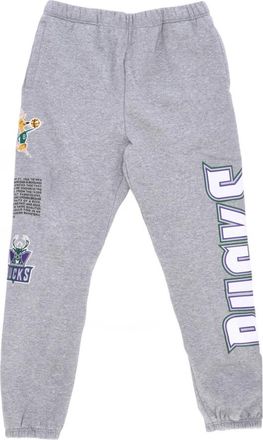 Mitchell & Ness Team Origins Fleece Pant - Heren - Sweatpants - Grijs - XL - Katoen - Broeken