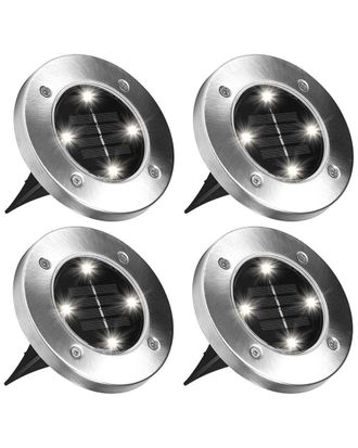 Bell + Howell Bell + Howell 4 Led Round Outdoor Disk Lights - 4 Pack