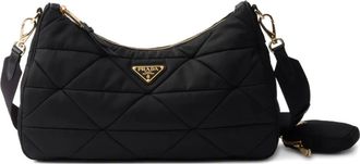 Prada Borsa a spalla imbottita - Nero