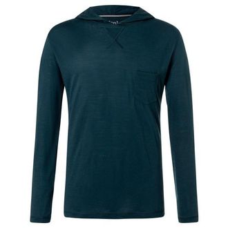super.natural Light Hoodie Merinohoodie f&uuml;r Herren | blau