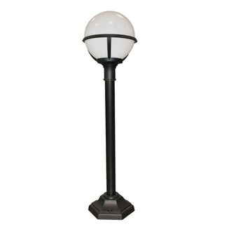 Netlighting Glenbeigh 1 Light Outdoor Bollard Lantern Black IP44 E27