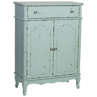 Wanderlust Deco Recibidor de madera de 2 puertas y 1 caj&oacute;n 80x38x110.5h cm