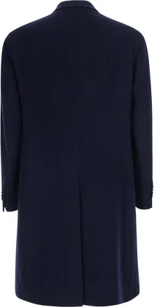 Tagliatore Mens Coat Blue Wool