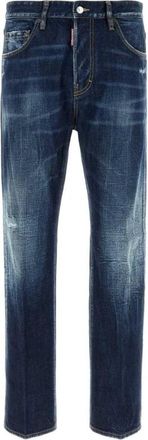 Dsquared2 Jeans met verweerde wassing - Heren - Slim Fit Jeans - Blauw - M - Denim - Jeans